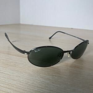 B&L Ray-Ban RB8011 Titanio W3116 Sunglasses Vintage Green Lenses Excellent Cond!